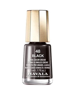 Лак для ногтей 48 Черный 5мл Mavala