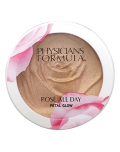 Rose All Day Petal Glow, Многоразовый хайлайтер, свежесобранный, 0,32 унции (9,2 г) Physicians formula