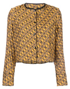 Suzanne rae жаккардовая куртка с геометричным узором 44 желтый Suzanne rae