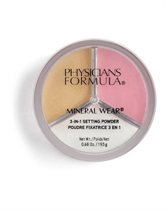 Закрепляющая пудра Mineral Wear 3в1, 19,5 g Physicians formula