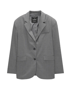 Блейзер, цвет Grey/Dark grey Pull & bear