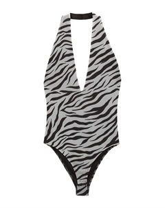 Рубашка-боди, светло-серый Pull & bear