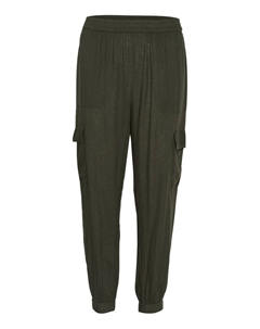 Зауженные брюки-карго, хаки Kaffe