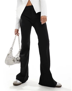 Брюки клеш черного цвета Pull & bear