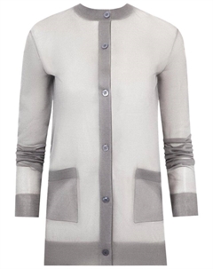 Кардиган Sheer Cardigan 'Steel Grey', серый Saint laurent