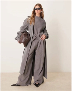 Экстремально широкие джоггеры серого цвета Asos design