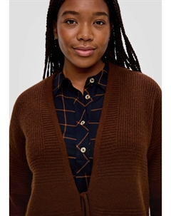 Вязаный кардиган, коричневый Triangle