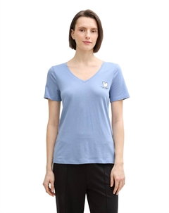 Рубашка, цвет Light blue/Dark blue Tom tailor