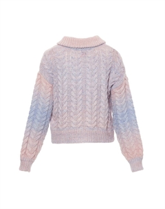 Вязаный кардиган, цвет mottled blue/Pink Mymo