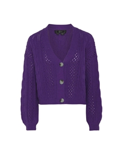 Вязаный кардиган, цвет Dark purple Faina