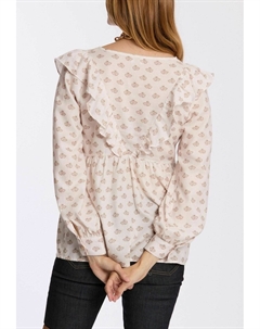 Блуза MATERNITY AND NURSING RUFFLED NELLY, белый Cache coeur