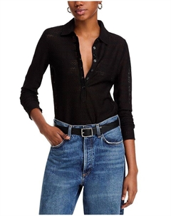 Топ-поло rag &bone Julia, черный Rag & bone