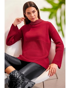 Вязаный свитер "Пуловер", красный Heine