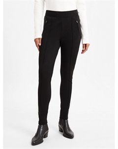 Облегающие брюки в складку спереди Ekaja, черный Opus