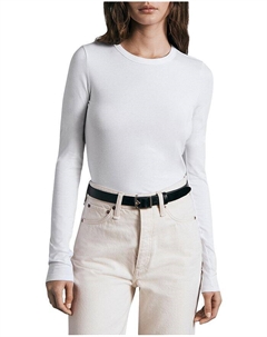 Узкая футболка с длинными рукавами rag &bone Luca, белый Rag & bone