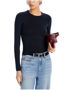 Футболка узкого кроя с длинными рукавами rag &bone Luca, черный Rag & bone