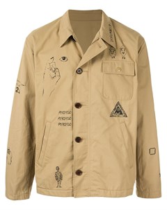 Johnundercover куртка рубашка с принтом psychic 4 нейтральные цвета John undercover