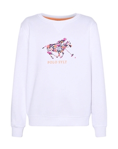 Толстовка с цветочным логотипом, цвет weiss Polo sylt