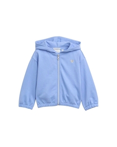 Толстовка с капюшоном на молнии, синий Tom tailor