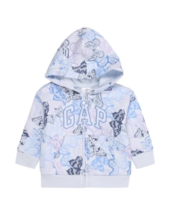 Толстовка с капюшоном на молнии, цвет Royal blue/Pastel blue Gap