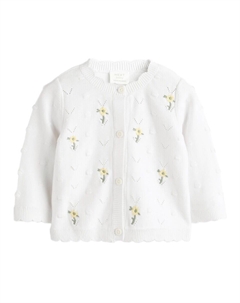 Вязаный кардиган, белый Next