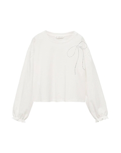 Рубашка RIBBON, белый Mango kids