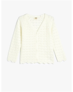 Вязаный кардиган, белый Koton