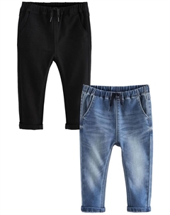 Обычные джинсы, цвет Blue denim/Black denim Next