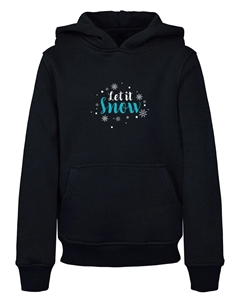 Толстовка Let It Snow, черный Merchcode