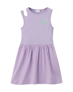 Платье-рубашка, структура в рубчик, детское, цвет 4704 Lilac/ Pink S.oliver