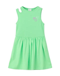 Платье-рубашка, структура в рубчик, детское, белый S.oliver