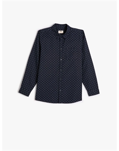 Рубашка обычного кроя на пуговицах, морской синий Koton