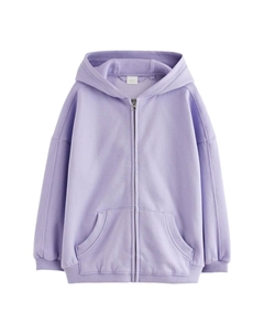 Толстовка с капюшоном на молнии, фиолетовый Next