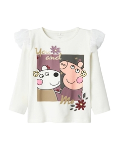 Лонгслив Shirt NMFDAMINA, белый Name it