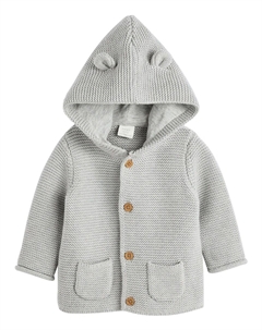 Вязаный кардиган Knit Cardigan, серый Next