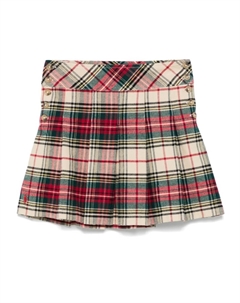 KIDS клетчатая юбка со складками, нейтральный цвет Polo ralph lauren