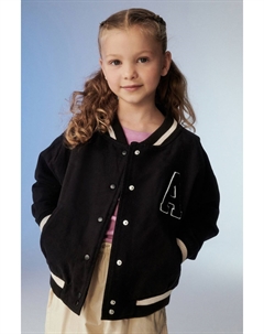 Джинсовый бомбер Varsity (3–16 лет), черный Next