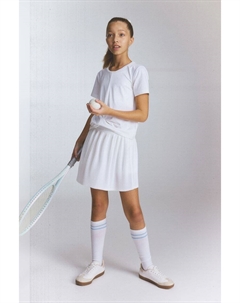 Плиссированная теннисная юбка drymove, белый H&m
