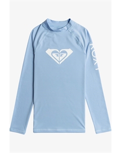 Солнцезащитная футболка для девочек с длинными рукавами и сердечком, синий Roxy