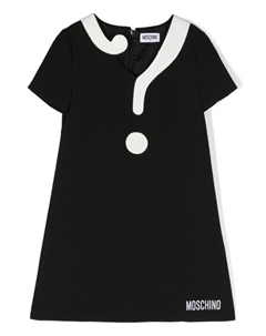 Платье мини Question Mark, черный Moschino kids