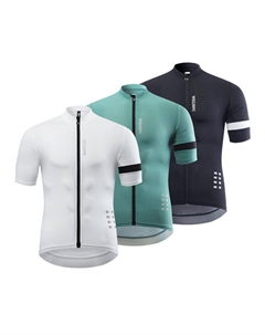 Кофта мужская для велоспорта с короткими рукавами, зеленый Mountainpeak