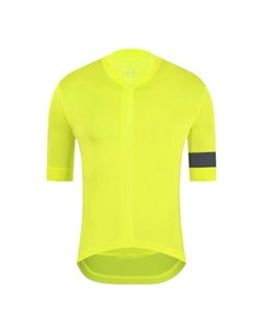 Кофта мужская для велоспорта с короткими рукавами, флуоресцентно-желтый Mountainpeak