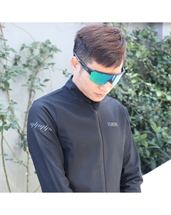 Мужская куртка-ветровка для велоспорта на молнии, черный Mountainpeak