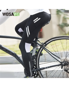 Мужские леггинсы для езды на горном велосипеде светоотражающие, черный Mountainpeak