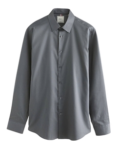 Рубашка обычного кроя на пуговицах, цвет Smoke blue Next