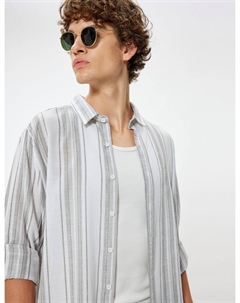 Рубашка обычного кроя на пуговицах, серый Koton