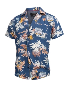 Рубашка обычного кроя на пуговицах Podrick, синий Indicode jeans