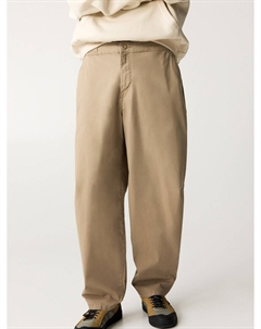 Брюки свободного кроя, песочный Pull & bear