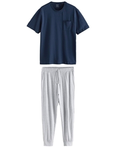 Длинная пижама, цвет Navy/Grey Next