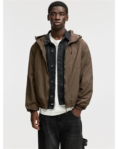 Межсезонная куртка, хаки Pull & bear